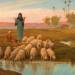 Shepherdess and Her Flock at a Pool Left by the Subsiding of the Overflow of the Nile